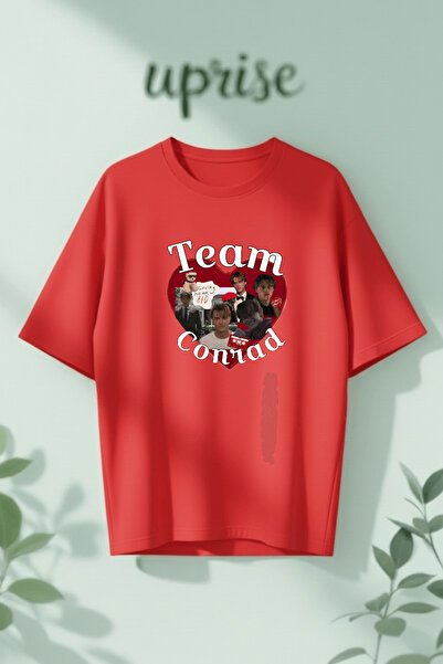 Vordevia Μπλουζάκι Team Conrad με στάμπα από βαμβάκι σε oversized γραμμή