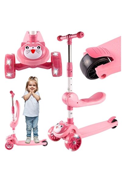 indiggo SmartRide Παιδικό Πατίνι 3 σε 1, με Αφαιρούμενο Κάθισμα, Τροχοί LED, ...