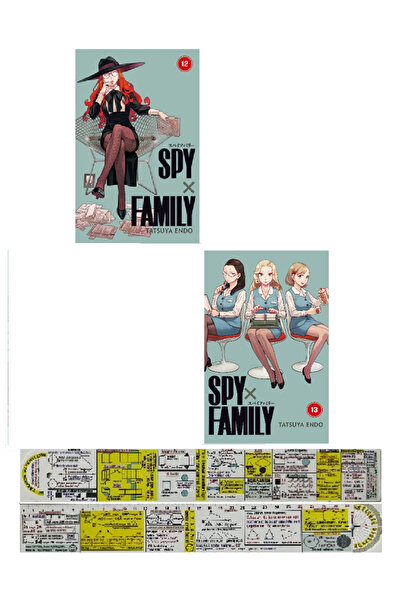 Gerekli Şeyler Yayıncılık Spy x Family 12-13. Ciltler Manga Seti + Özel Cetvel
