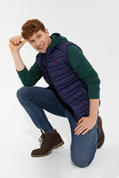 U.S. Polo Assn. Men's Navy Blue Vest 50256535-Vr033