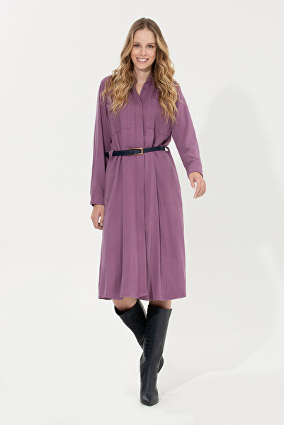 U.S. Polo Assn. Women's Violet Woven Dress 50253585-Vr037