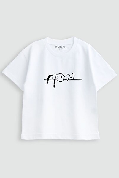 MARKOLL Boy's Dog Printed White T-Shirt 100% Cotton Summer Comfortable Fit (1...