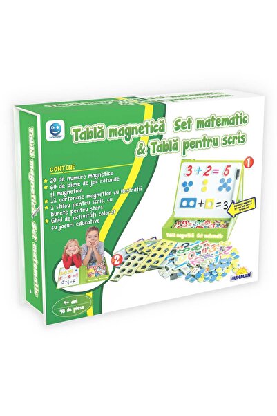 Smile Games Joc educativ Smile Games, Set matematic cu tabla pentru scris, 98...