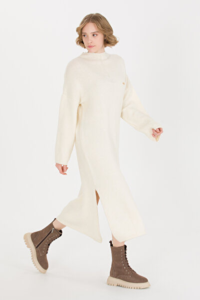 U.S. Polo Assn. Women's Cream Melange Knitwear Dress 50253943-Vr159