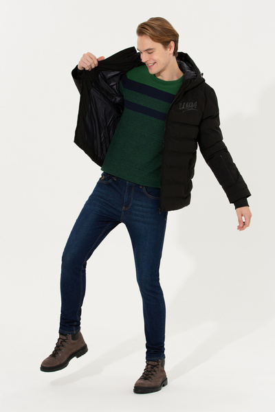 U.S. Polo Assn. Men's Black Coat 50255751-Vr046