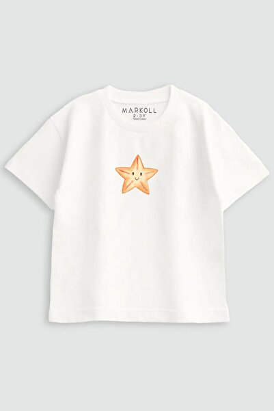 MARKOLL Girl's Starfish Printed T-Shirt 100% Cotton Summer Short Sleeve (Ages...