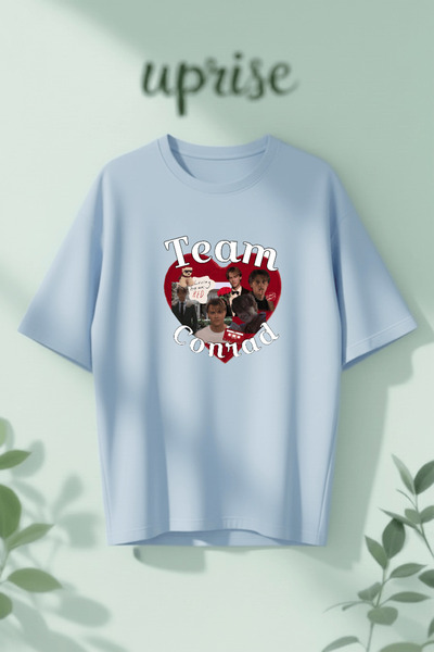 Vordevia Μπλουζάκι Team Conrad με στάμπα από βαμβάκι σε oversized γραμμή