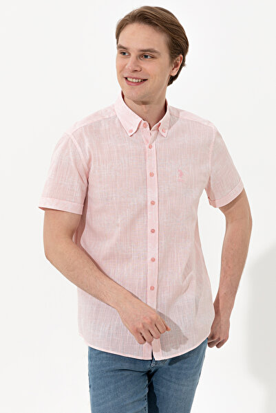 U.S. Polo Assn. Men's Powder Short Sleeve Shirt 50247599-Vr042