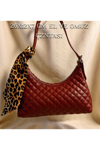 Gözenshopp Stylish and Elegant Quilted Patterned Hand and Shoulder Bag