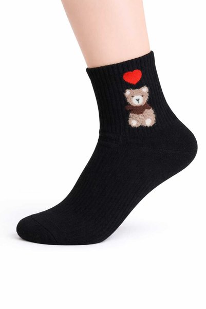 wear treasure عبوة من 4 جوارب جامعية بنمط مختلط، مقاس 37-41