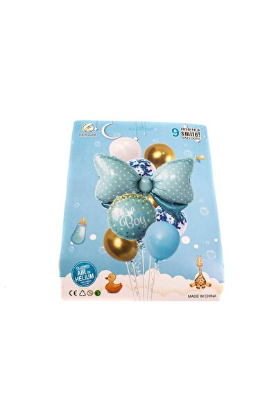 OEM Balloons 9/Set With Blue Bow