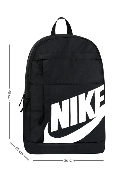 Niss Store Unisex Sports Black Elemental Daily Backpack