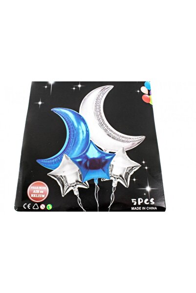 OEM Balloons 5/Set With Blue Crescent
