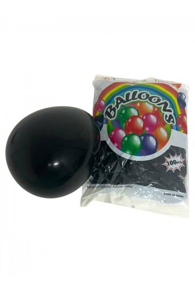 OEM Matte Colored Latex Balloons 100/Set Black
