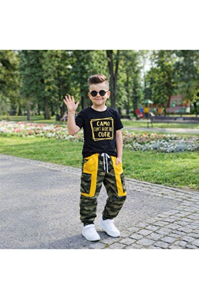 elfanto kıds Boy's T-Shirt and Sweatpants Set