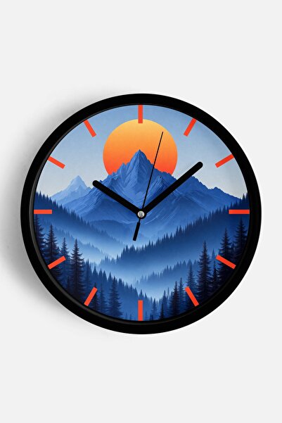 JHAAR Αφηρημένο - Μποέμ - Φύση - Μοντέρνο ρολόι τοίχου με θέα στη θάλασσα - 4...