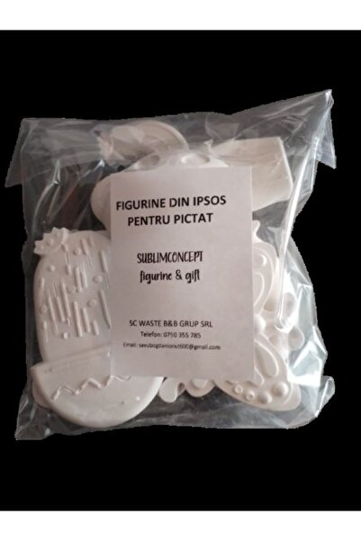 Om butterfly and cactus painting figurine set