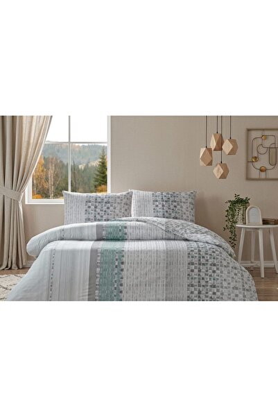 Taç New Season Single Bedding Set (120 X 200 cm with Elastic Sheet) Maxwell Gray