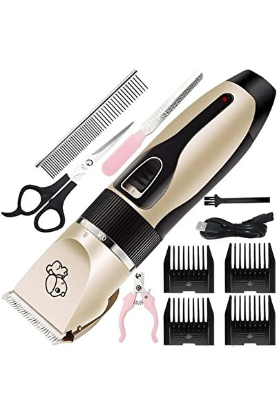 OEM Set masina de tuns animale cu 4 accesorii de, foarfeca, pieptan, pila de ...