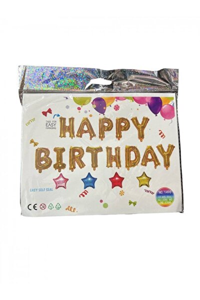 OEM Happy Birthday Gold Foil Balloons