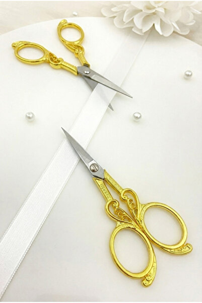 ZEYMERADE Χρυσό ψαλίδι για υποσχέσεις και αρραβώνες, ψαλίδι για κορδέλες, ειδ...