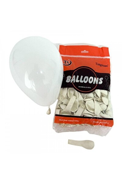 OEM Matte Colored Latex Balloons 100/Set White 5"