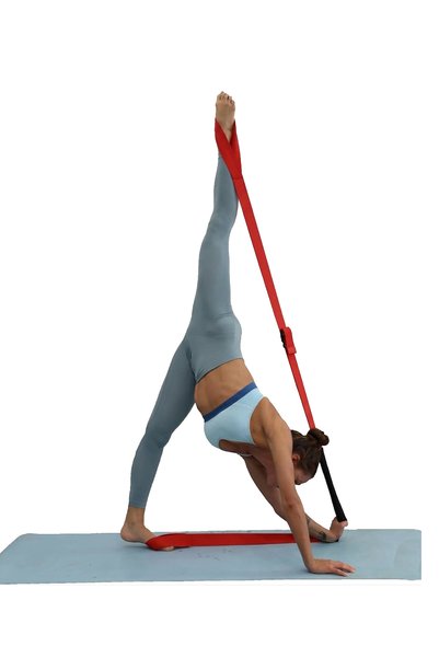 KAŞIKBEY Flexible Yoga Leg Body Stretching Belt Posture Corrector Humpback Relief Adjustable Gymnastics Belt