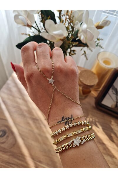 XUPING JEWELRY Çelik Zirkon Taşlı Yıldız Detaylı Şahmeran