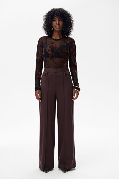 Blue Shadow Pantaloni de damă Anis Dark Chocolate 36