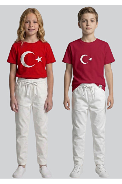 ww waka waka kids store Λευκό παιδικό παντελόνι για τις 23 Απριλίου και τις σ...