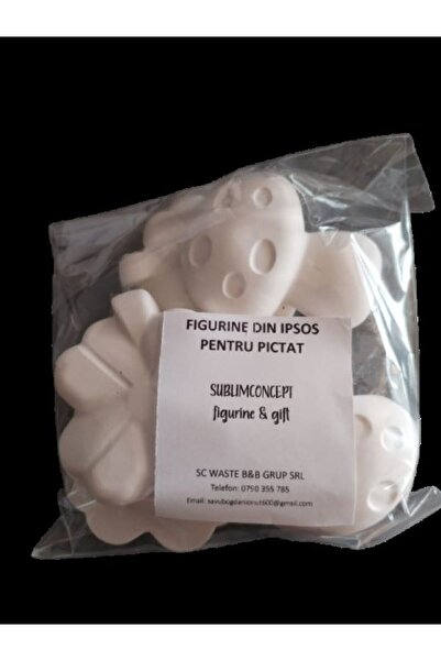 Om clover and mushroom painting figurine set