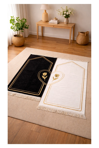 KEYFHOME Covoraș de rugăciune cu inimioare, Covoraș de rugăciune pentru cuplu...