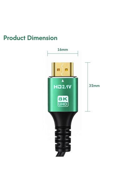 Generic كابل HDMI V. 2.1 8K عالي السرعة LINEA TECH 3m