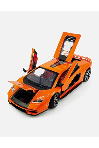 TOY LAND سيارة رياضية فاخرة بمقياس 1:24 مع أبواب مقصية قابلة للفتح، وخاصية ال...