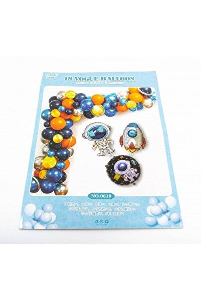 OEM Balloons Set Blue Rocket