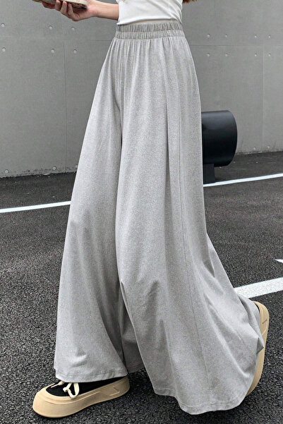 Tarz Cool Women's 2 Thread Oversize Wide Leg Design Sweatpants High Waist Com...