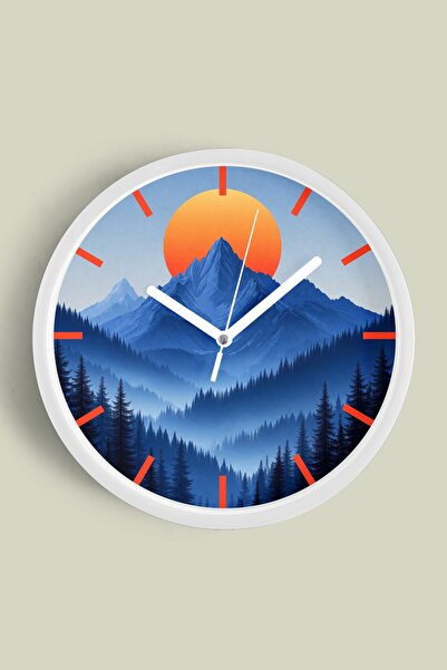 JHAAR Αφηρημένο - Μποέμ - Φύση - Μοντέρνο ρολόι τοίχου με θέα στη θάλασσα - 4...