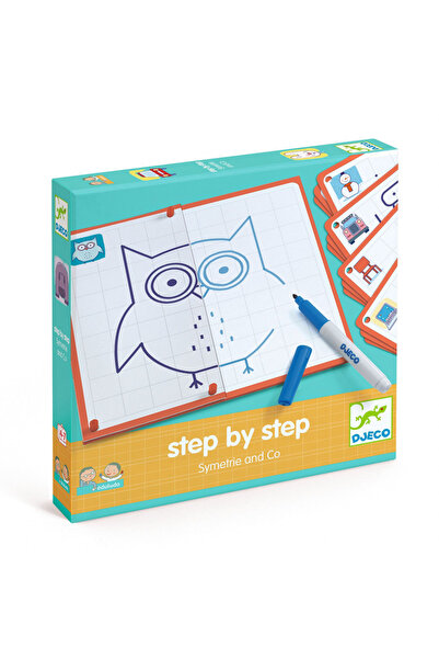djeco Eduludo Game Draw Step by Step Symmetry,