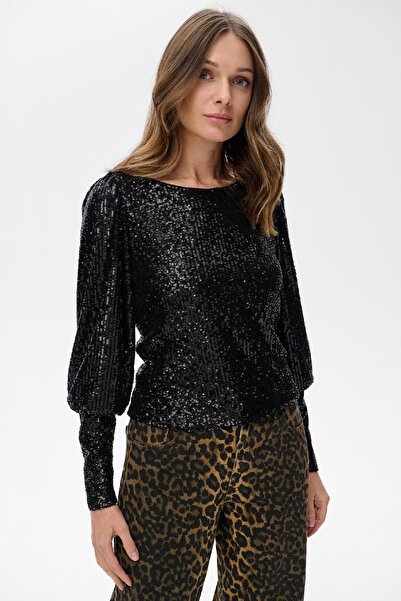 Blue Shadow Women's Blouse Reta Black 34