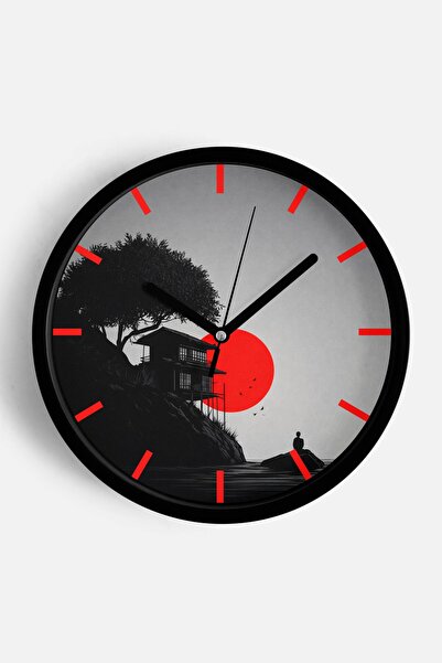 JHAAR Αφηρημένο - Μποέμ - Φύση - Μοντέρνο ρολόι τοίχου με θέα στη θάλασσα - 3...