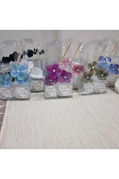 Kateleya Anneler gününe özel Oda kokusu ve mika mumluklar iki set 5 adet