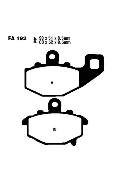 EBC Placute de frana FA192, Standard,