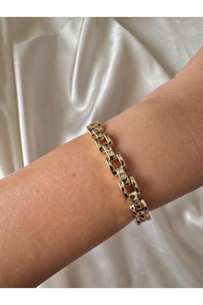 H&S AKSESUAR Zircon Stone Bracelet with Interchangable Stones