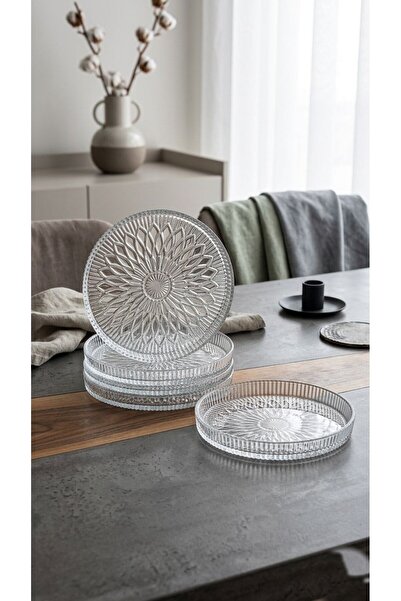 LUXURY Plate Set of 6 Pieces for Serving Cakes, Cookies, and Desserts 12 cm S...