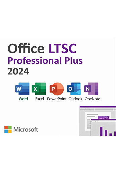 MICROSOFT Office 2024 LTSC Lisans Anahtarı Key | Word Excel PowerPoint Outloo...