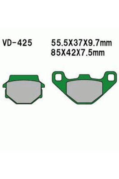 Power Force Set 2 placute frana MALAGUTTI F10 PEUGEOT SV50-SQUAB