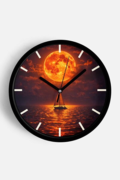 JHAAR Αφηρημένο - Μποέμ - Φύση - Μοντέρνο ρολόι τοίχου με θέα στη θάλασσα - 2...