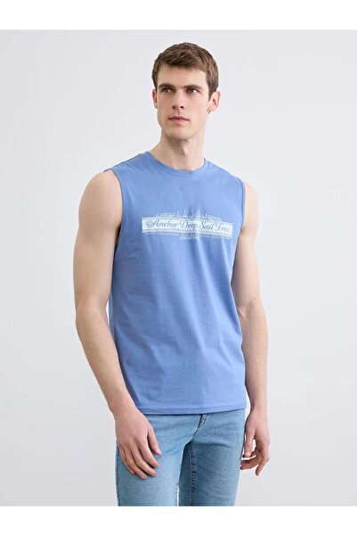 LC Waikiki Crew Neck Printed Men's Sleeveless T-Shirt (S6)