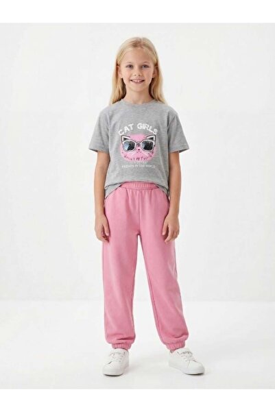 Zekids Κοριτσίστικο μπλουζάκι με στάμπα γάτας