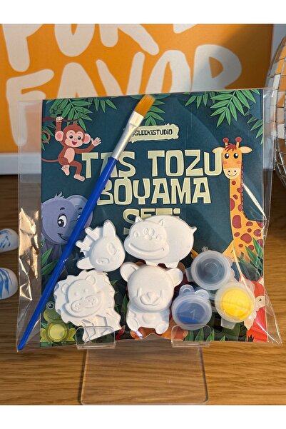 SLEEKI STUDIO 16 Adet figür / 4 paket /Random Taş Boyama Figür Çocuk Gelişimi...